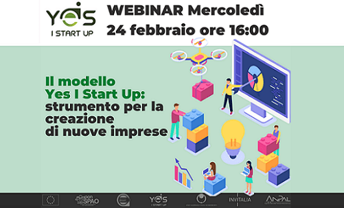 immagine Yes I Start Up: 24 febbraio un webinar presenta tutte le novità 2021